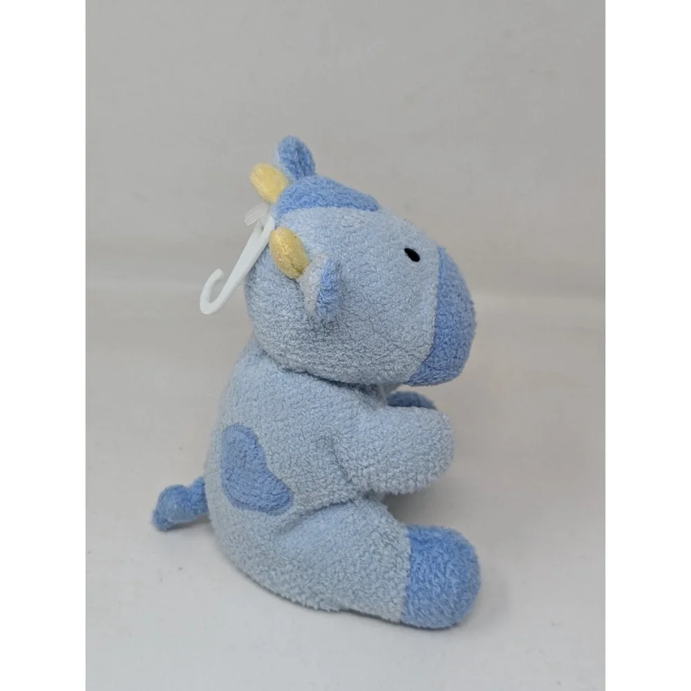 Vintage Carters Prestige Cow Musical Sound Moo Blue‎ Plush Baby Lovey Terry Y2K